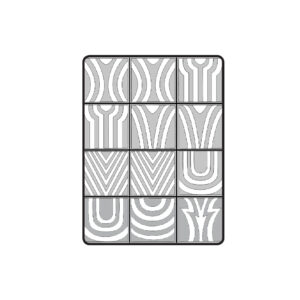 Airnails Stencil Geometrical Ombre