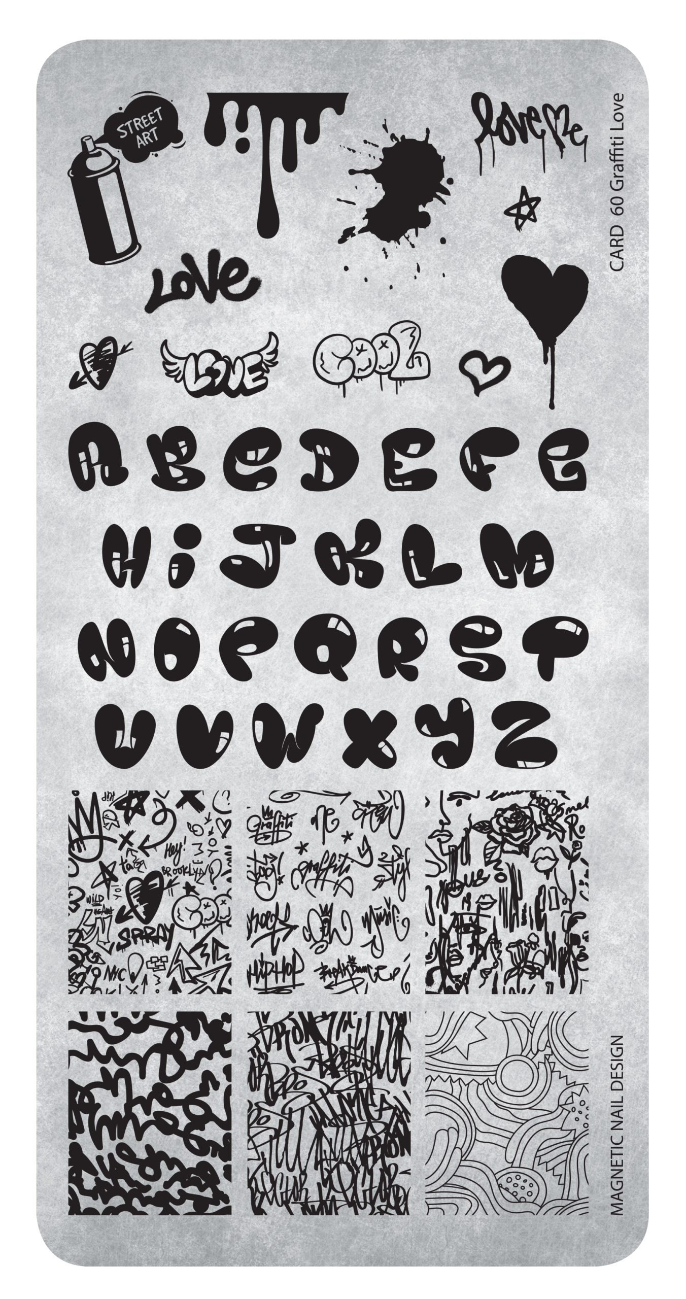 Stamping plate Graffiti