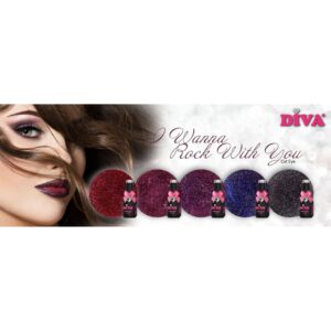 DIVA Gellak Cat eye Set 5 stuks I Wanna Rock With You (actieprijs) en gratis penmagneet