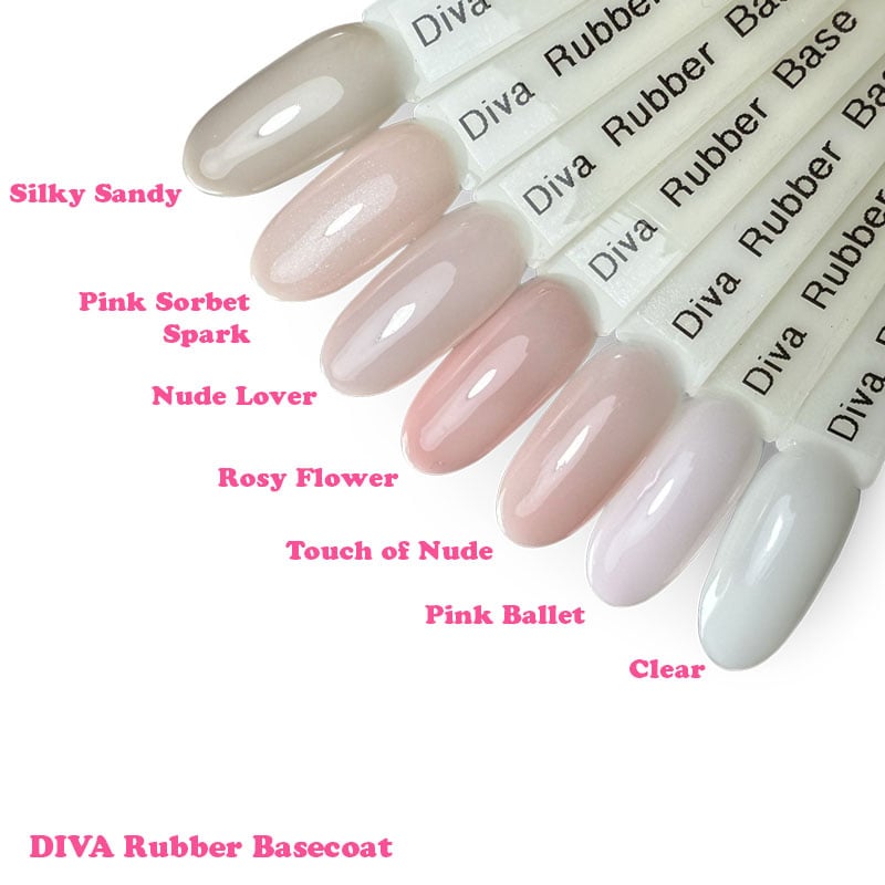 Diva Rubber Basecoat Nude Lover 15ml - Afbeelding 2