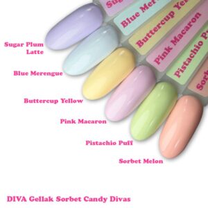 Diva Gellak 6x6ml Sorbet Candy collectie (actieprijs)