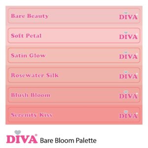 Diva Naamstickers Bare Bloom Palette Collection