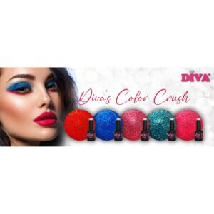 Diva Set Color Crush Gellak 5x6ml Actieprijs plus gratis naamsticker