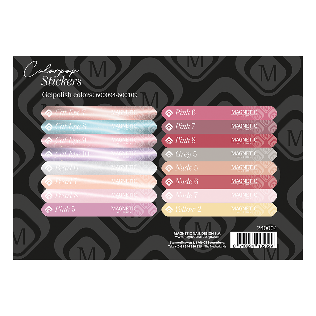 Color pop stickervel Gelpolish 600094 t/m 600109