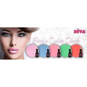 Diva Gellak set Color Clash 5x6ml actieprijs plus gratis naamstickers