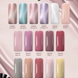 Gelpolish Set 600094 t/m 600109 met gratis stickervel