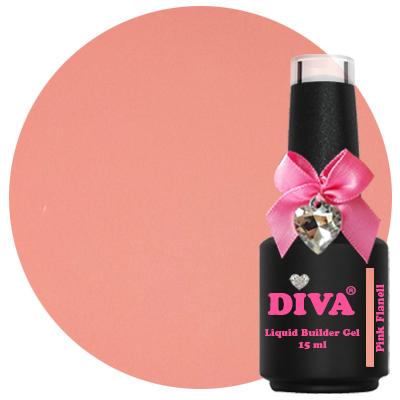 Diva Liquid Builder gel Pink Flanell 15ml flesje