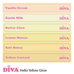 Diva Naamstickers Set Hello Yellow Glow