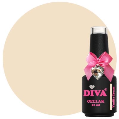 Diva Gellak 10ml Vanilla Cream ( Set Hello Yellow Glow)