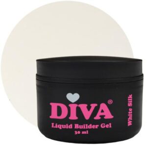 Diva Liquid Builder gel White Silk 30ml pot