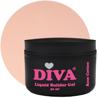 Diva Liquid Builder gel Rose Cotton 30 ml pot
