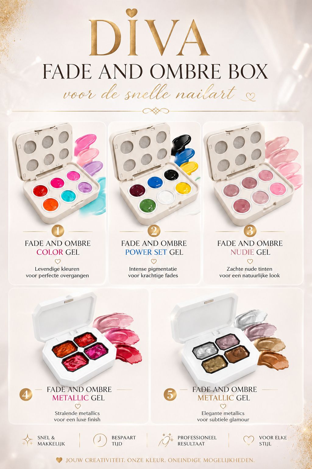 Diva Fade & Ombre Nudie - Afbeelding 2