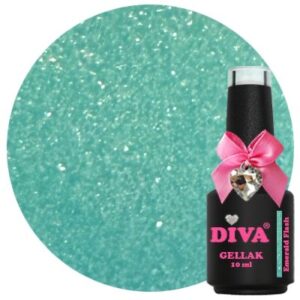 Diva Gellak Emerald Flash 10ml  (Aqua diva vibes)