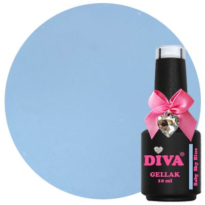 Diva Gellak Baby Sky Blue 10ml (Royal Blue and Berry collectie)