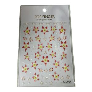 Sticker Flower rood