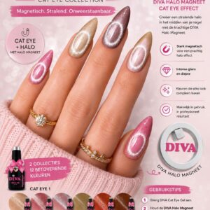 Alternative view of Diva Halo Cat eye magneet