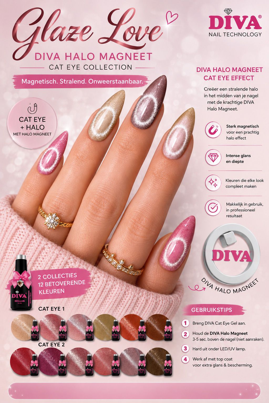 Diva Halo Cat eye magneet - Afbeelding 2