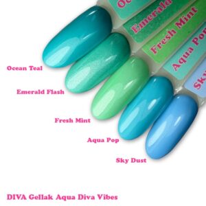 Alternative view of Diva Gellak Aqua Pop 10ml  (Aqua diva vibes)