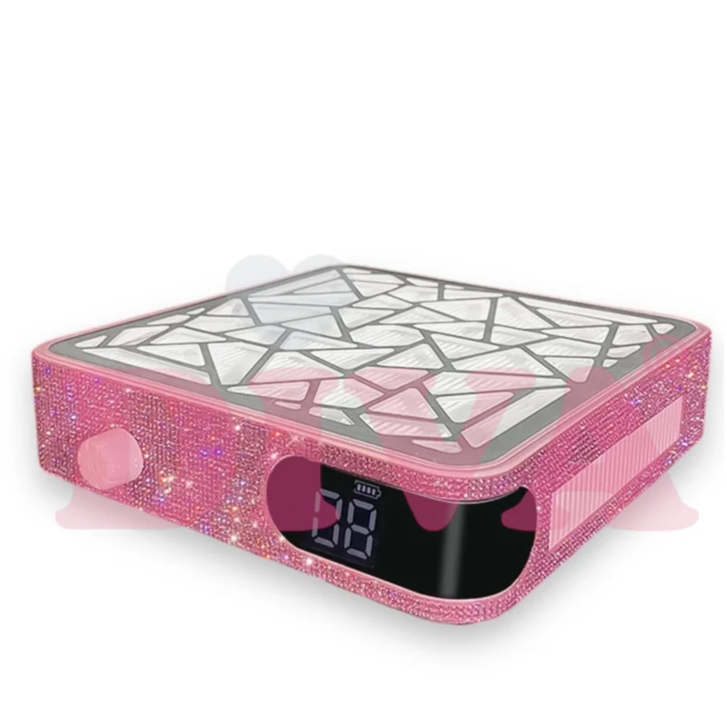 DIVA Speed Nail Dust Collector Crystal Rhinestones PINK