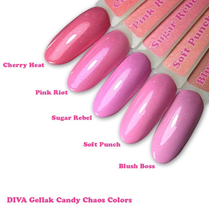 Diva Gelpolish Cherry Heat (Set Candy Chaos Colors) - Afbeelding 2
