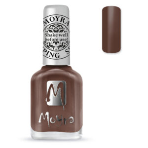 Moyra stamping nail polish chocolate 37