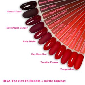 Alternative view of Diva Gellak Set 6x10ml Too Hot To Handle (Actieprijs en Gratis Naamstickers)