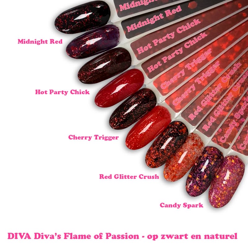 Diva Gellak Candy Spark 10ml (Flame of Passion collectie) - Afbeelding 2
