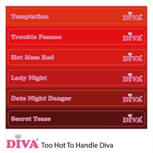 Diva Naamstickers Too Hot To Handle